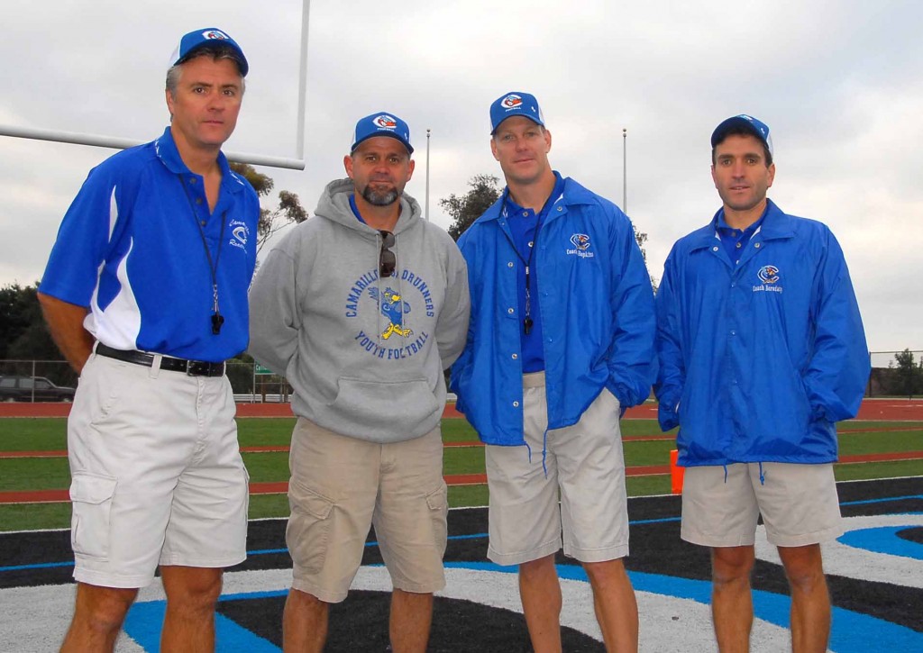 Bobby Colquitt, Pat Waid, Jim Hopkins (head coach), Gregg Borodaty