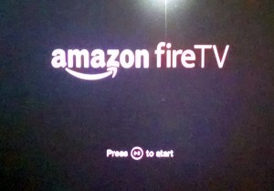 Amazon Fire TV startup screen