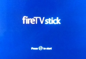 Amazon Fire TV stick startup screen