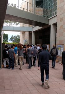 UCSB ECE189 Capstone Senior Posters in the Courtyard