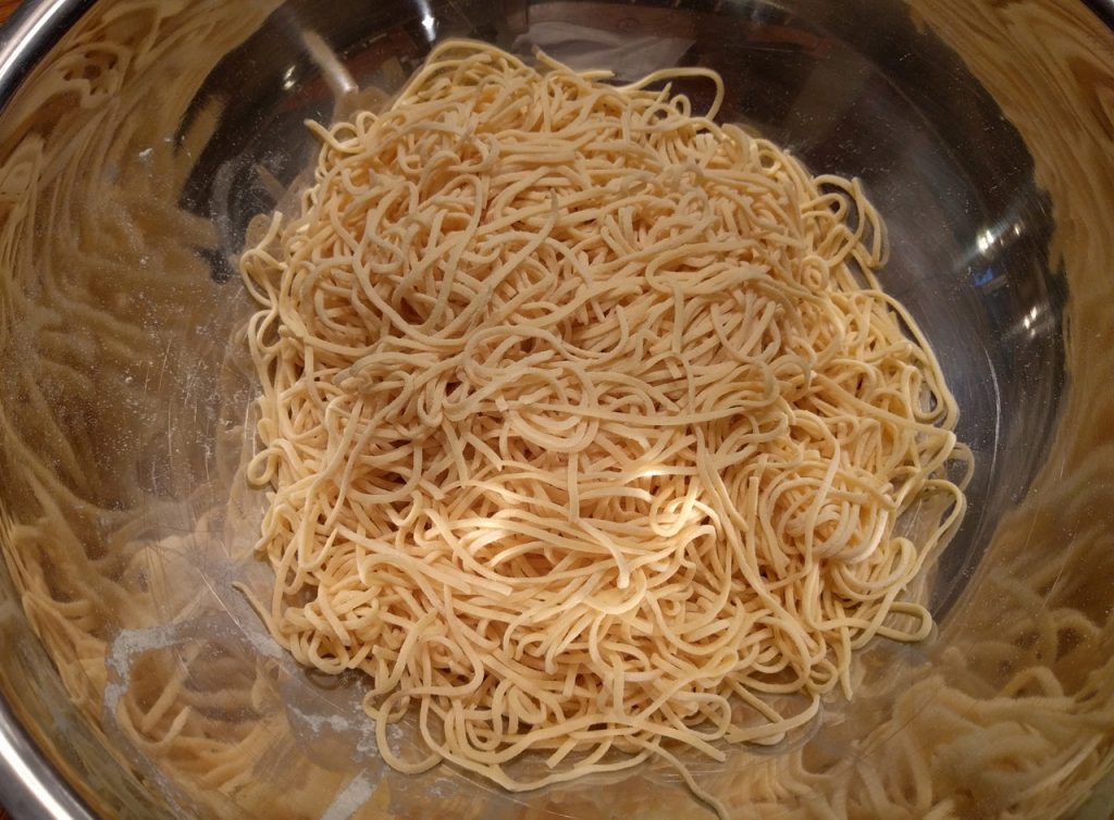 raw pasta noodles