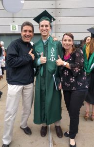 Eastern Michigan graduation - Brad Borodaty, Gregg Borodaty, Lisa Borodaty