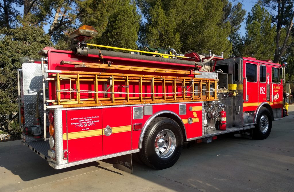 The County of Los Angeles Fire Department Truck