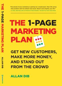 Book cover for The 1-Page Marketing Plan by Allan Dib