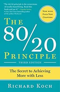 Bokk cover of The 80/20 Principle: The Secret to Achieving More with Less