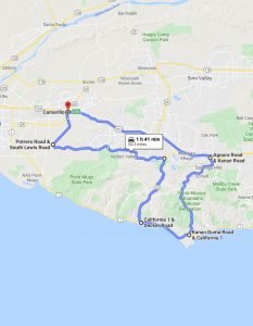 Google map for Canyon Driving - The Final Exam