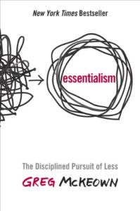 Book cover for Essentialism by Greg McKeown