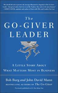 Book cover for The Go-Giver Leader by Bob Burg and John David Mann