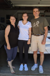 Lisa, Courtney and Gregg Borodaty