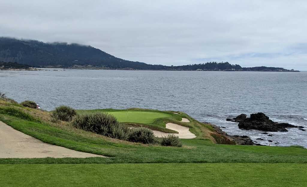 The 7th tee at Pebble Beach Golf Links