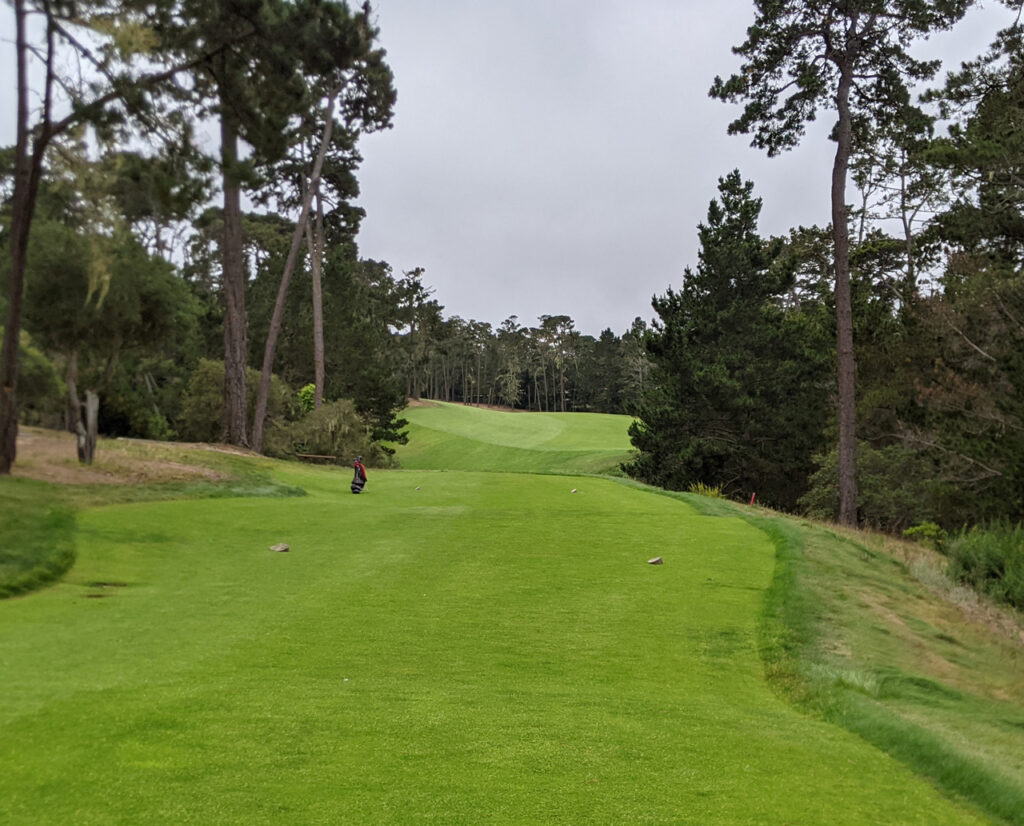 The third tee at Poppy Hills Golf Club