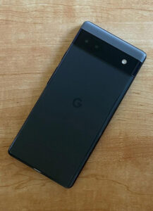 The back cover of the Google Pixel 6a