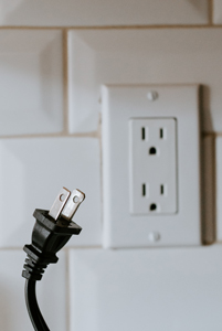 plug removed from outlet