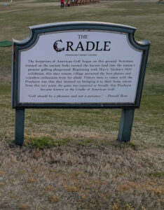 The Cradle sign at Pinehurst